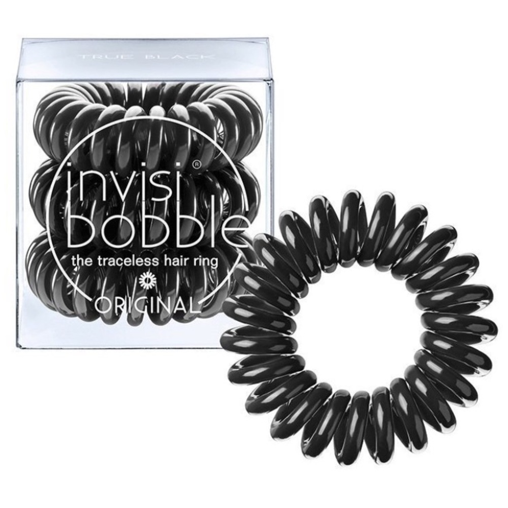 NEW Invisibobble Traceless Hair Ring - Black x3
